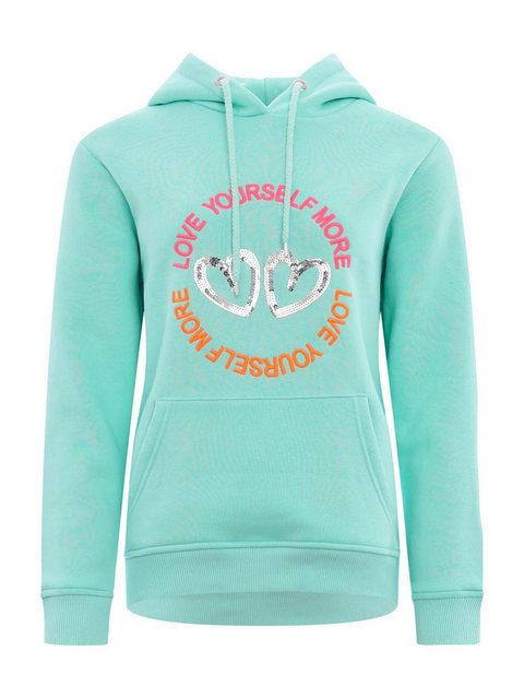 Zwillingsherz Sweatshirt Love Peace Hope (1-tlg) Pailletten günstig online kaufen