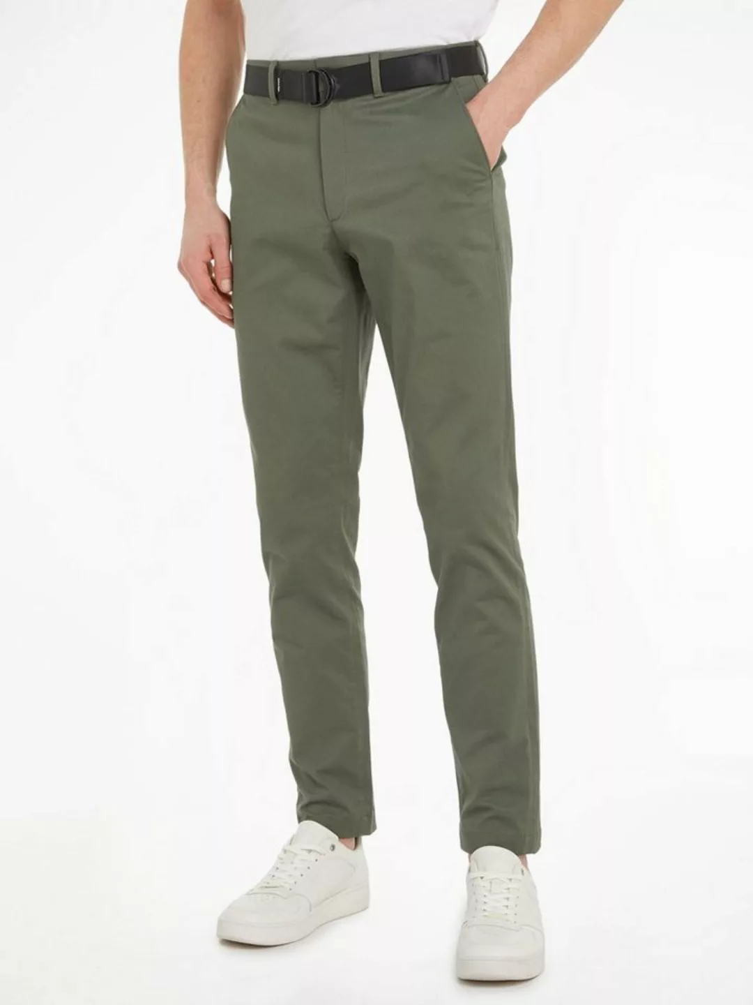 Calvin Klein Stoffhose MODERN TWILL SLIM CHINO mit Markenlabel günstig online kaufen