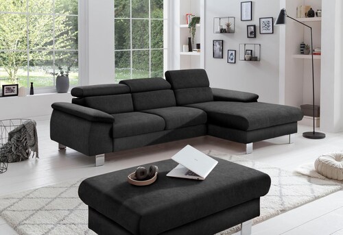 COTTA Polstergarnitur "Komaris L-Form", (Set), Set bestehend aus: Ecksofa m günstig online kaufen