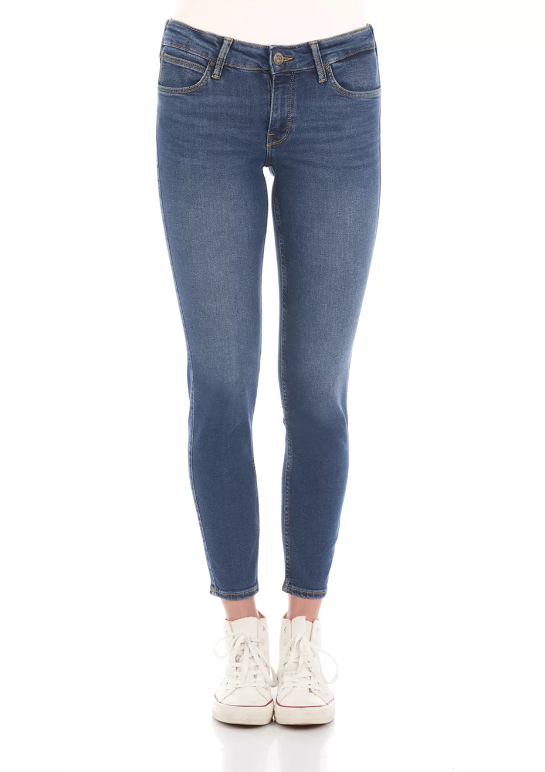 Lee Damen Jeans Scarlett - Skinny Fit - Blau - Mid Martha günstig online kaufen