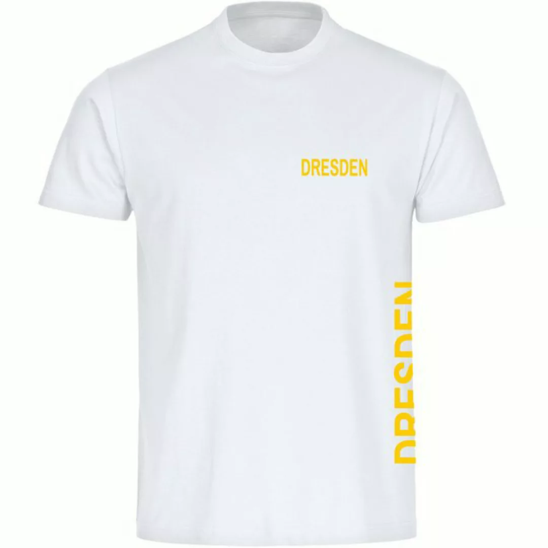 multifanshop T-Shirt Herren Dresden - Brust & Seite - Männer günstig online kaufen