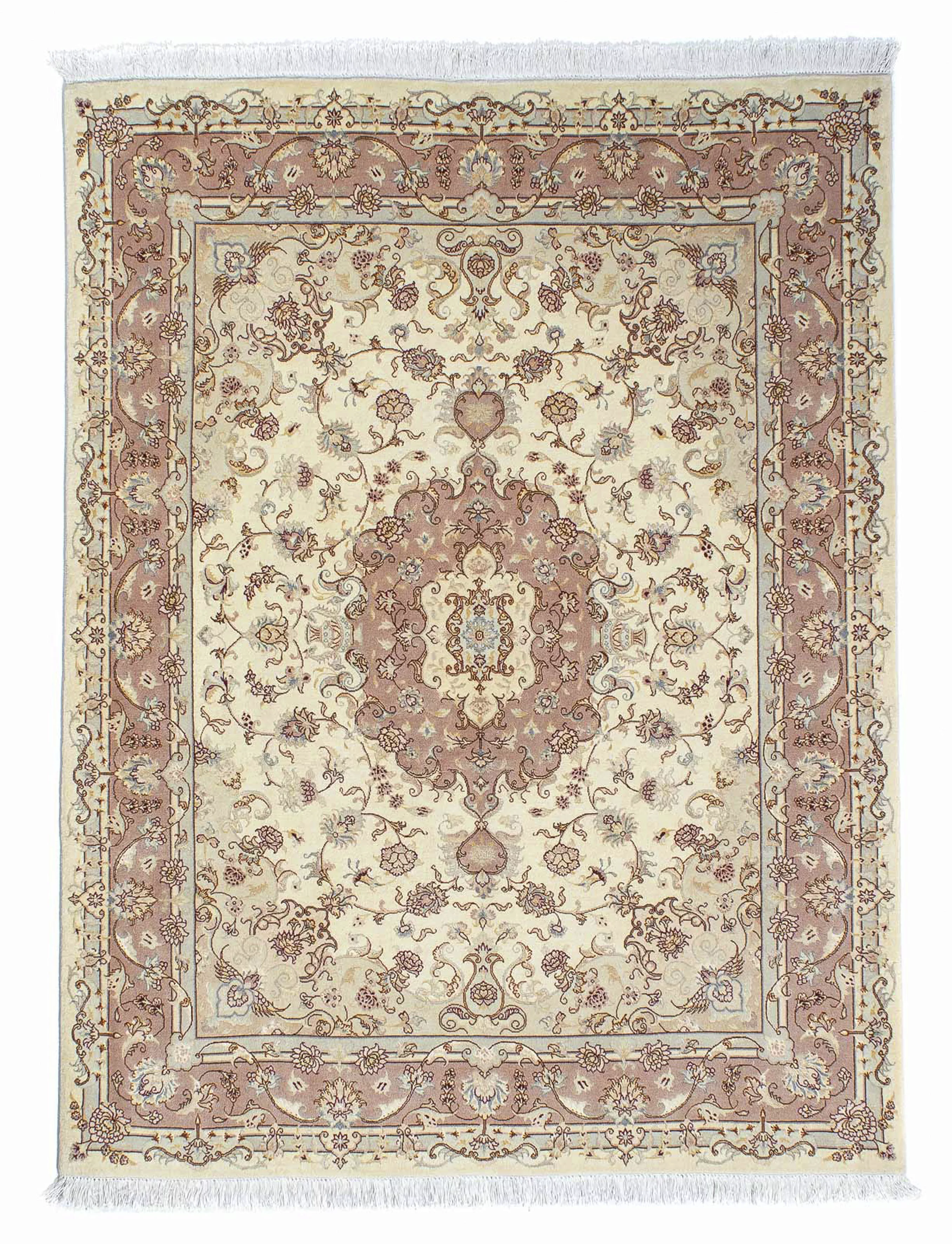 morgenland Orientteppich »Perser - Täbriz - Royal - 196 x 149 cm - beige«, günstig online kaufen