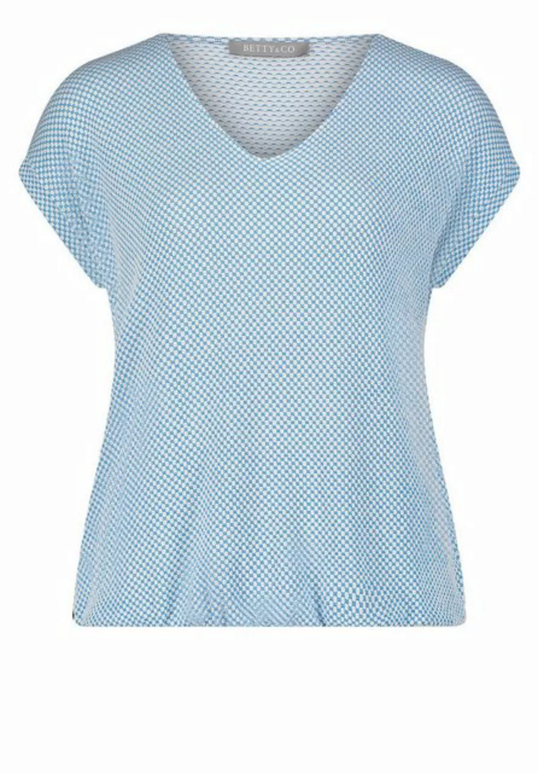 Betty&Co T-Shirt Shirt Kurz 1/2 Arm, Cream/Blue günstig online kaufen