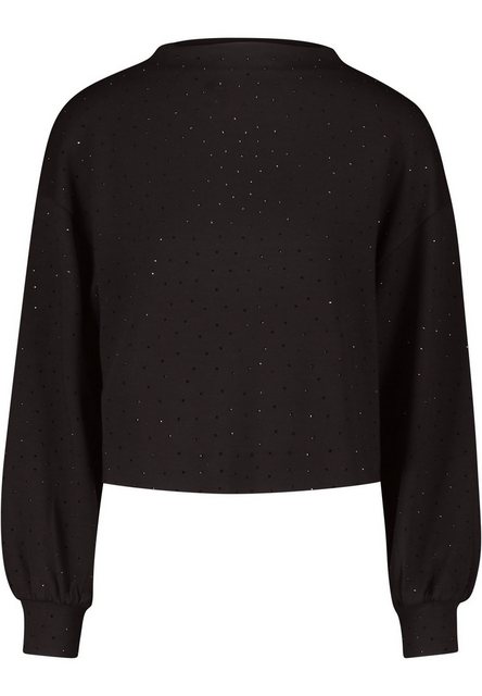 Zero Sweatshirt zero Sweatshirt mit Glitzersteinchen Ziersteine günstig online kaufen