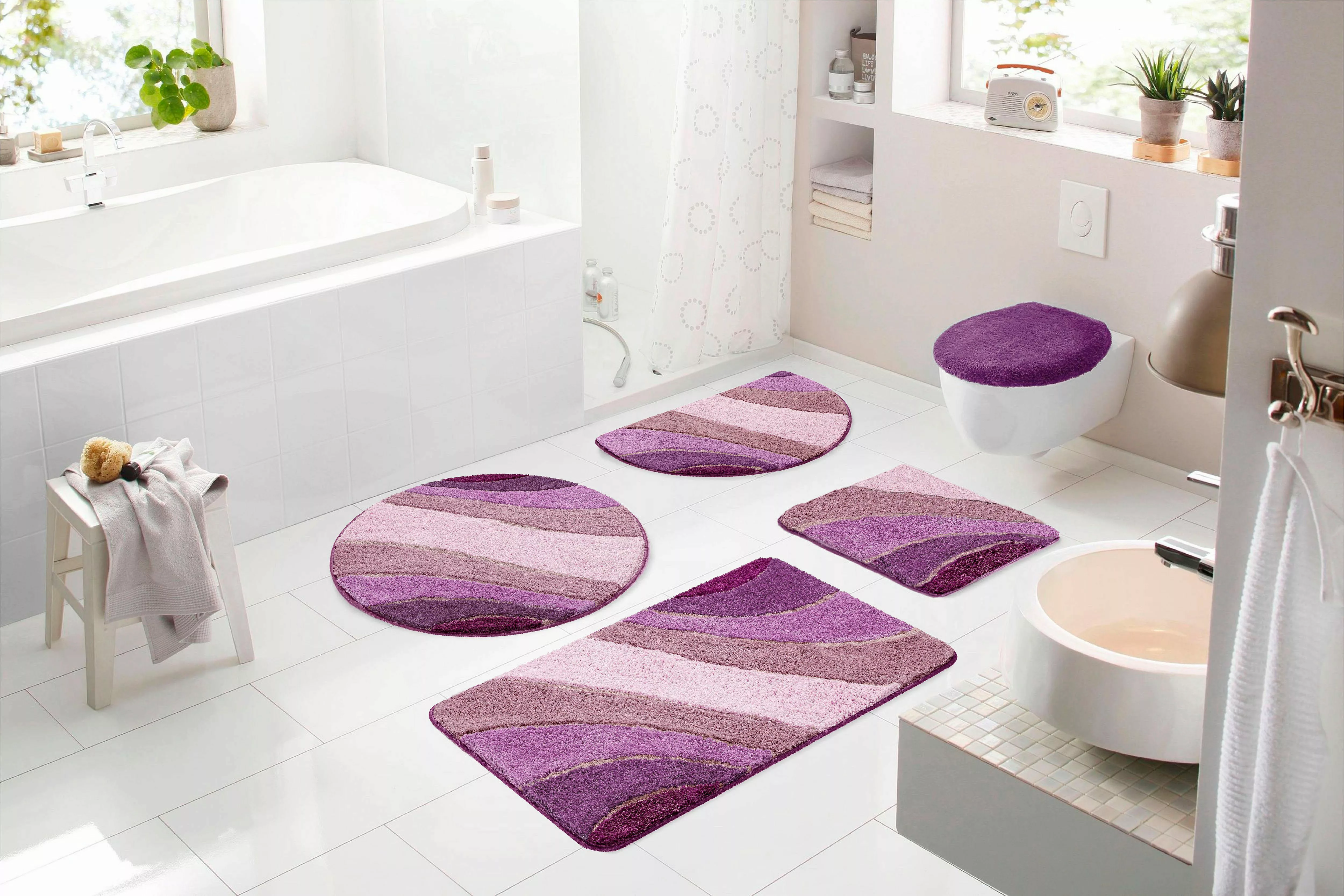 my home Badematte Josie, Badvorleger, Badezimmer günstig online kaufen