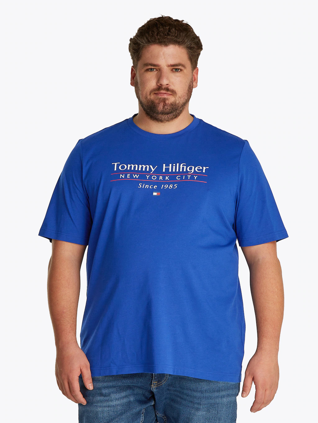 Tommy Hilfiger Big & Tall T-Shirt "BT-HILFIGER CENTER STACK TEE-B", Große G günstig online kaufen