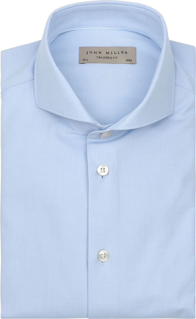 John Miller Hemd Twill Hellblau - Größe 44 günstig online kaufen