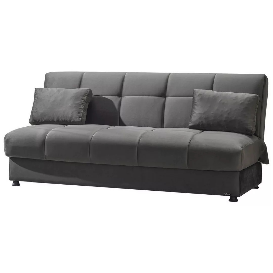 Schlafsofa Lozan schwarz B/H/T/L: ca. 230x49x86x84 cm günstig online kaufen