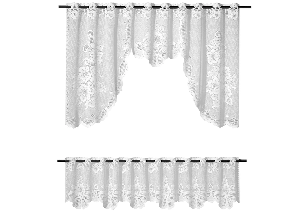 Weckbrodt Scheibengardine »Provance«, (2 St.), Bistro, Jacquard, floral, ge günstig online kaufen