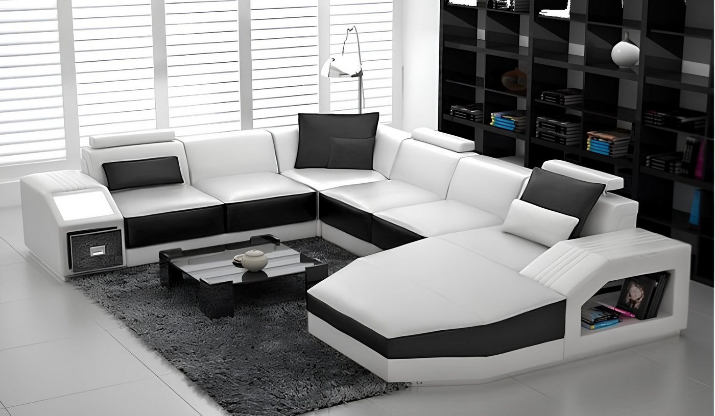 JVmoebel Ecksofa Wohnlandschaft Ecksofa Design Sofa mit USB Polster Sitz Ec günstig online kaufen