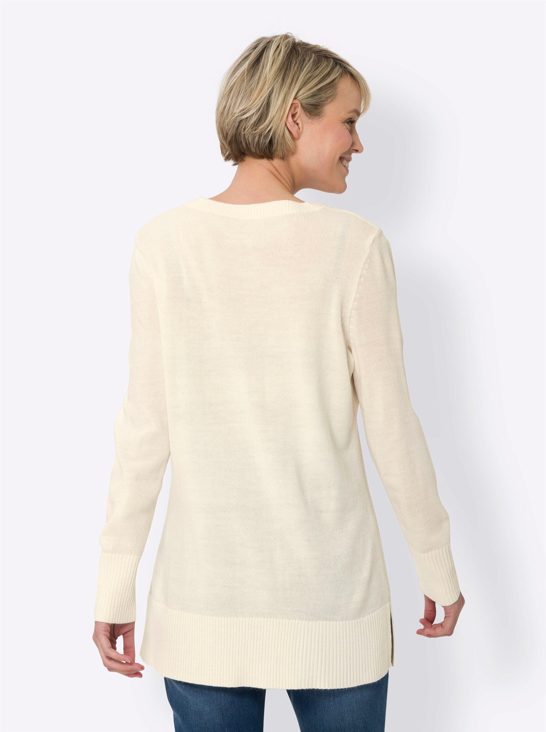 Sieh an! Strickpullover Longpullover günstig online kaufen