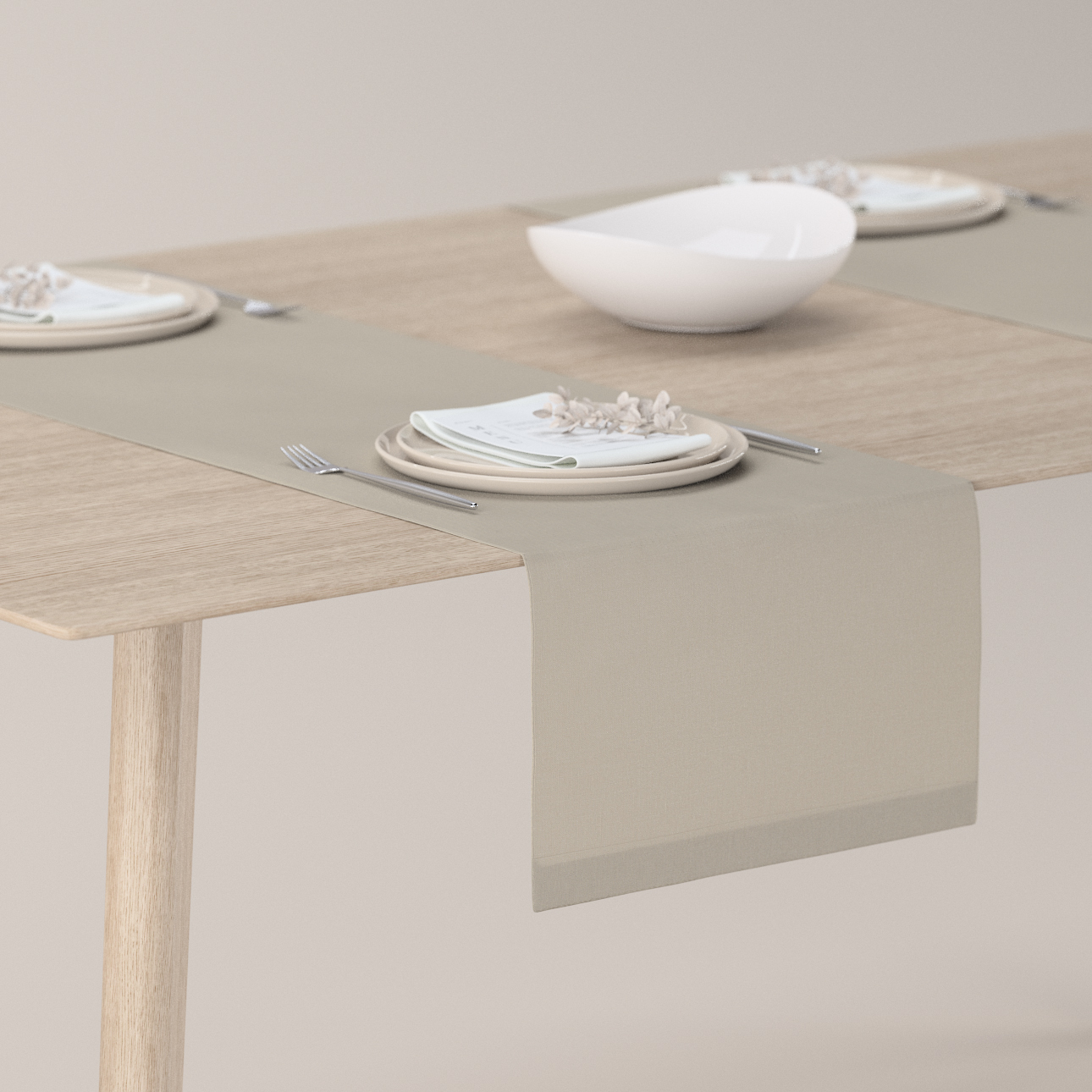 Tischläufer, grau-beige, 40 x 130 cm, Leinen (159-15) günstig online kaufen