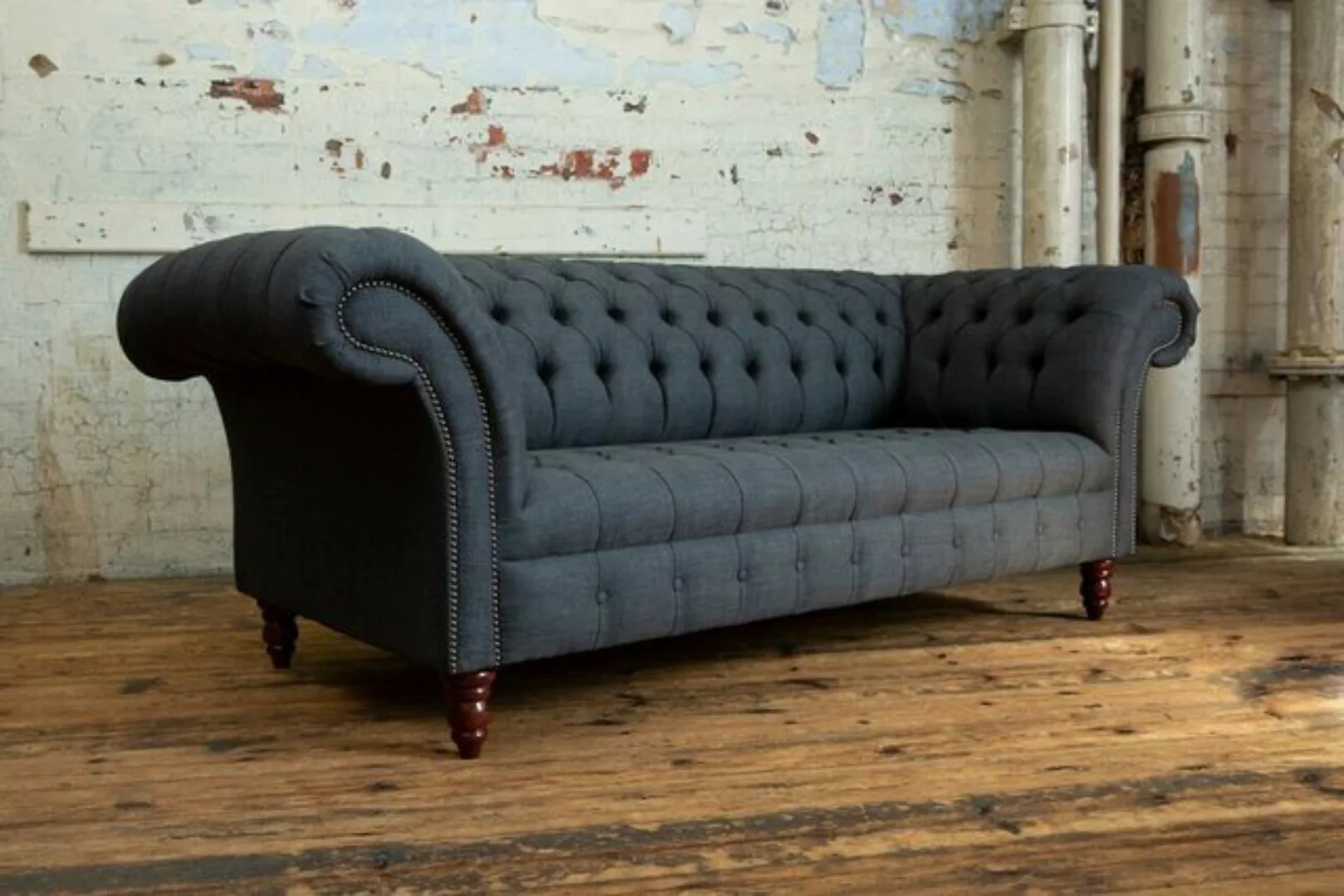 JVmoebel Chesterfield-Sofa Chesterfield Couch Sofa Polster 3 Sitzer Couchen günstig online kaufen