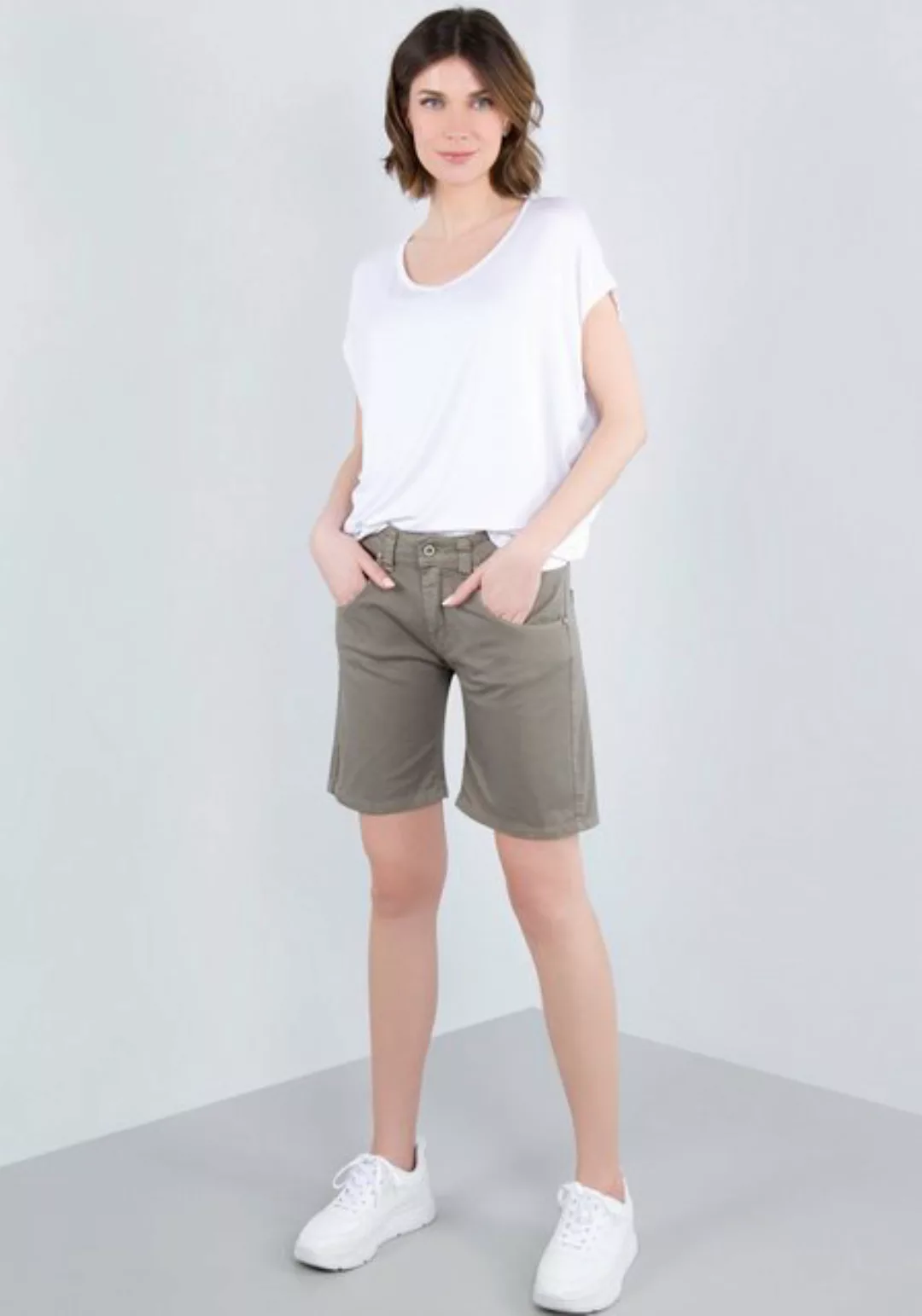Please Jeans Shorts aus elastischem Baumwollmix günstig online kaufen