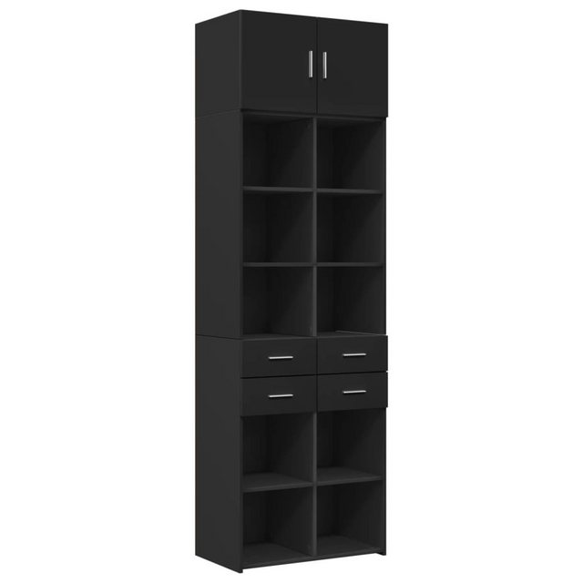 vidaXL Schrankmodule Hochschrank Schwarz 70x42,5x225 cm Holzwerkstoff günstig online kaufen