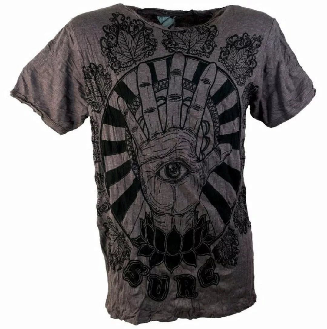 Guru-Shop T-Shirt Sure Herren T-Shirt Magic Eye - coffee Festival, alternat günstig online kaufen