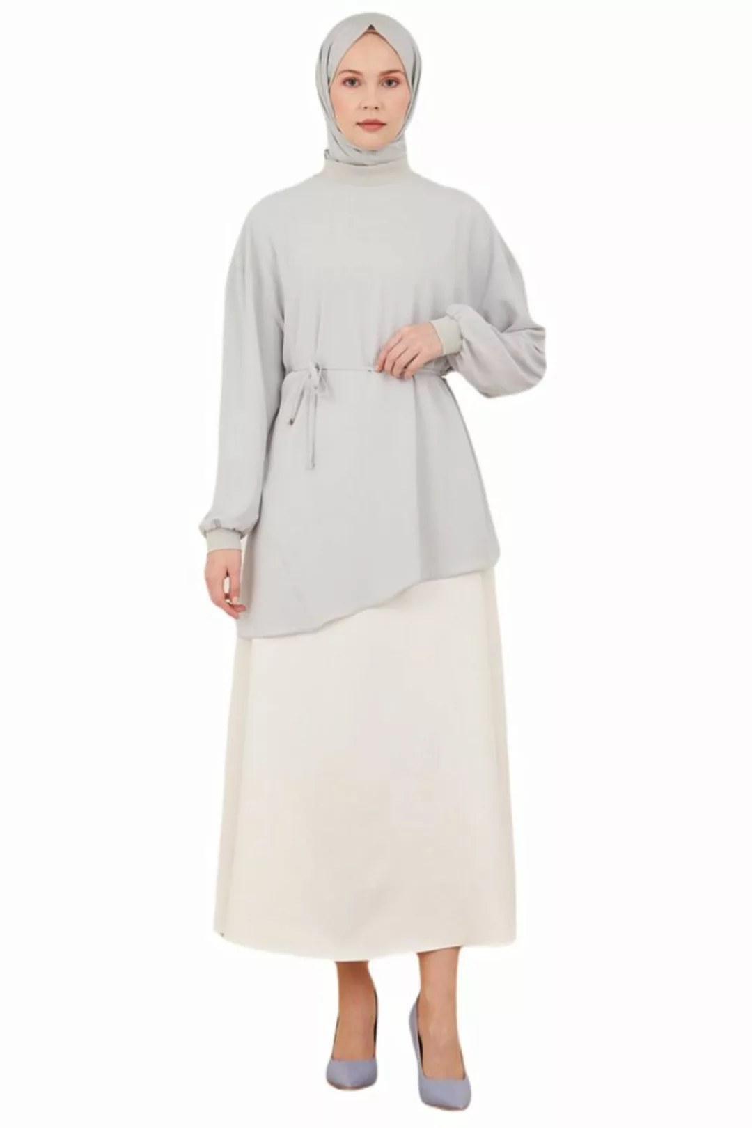 ARMİNE Langarmbluse Gerippte Bluse Armine – Moderne und elegante Hijab-Mode günstig online kaufen