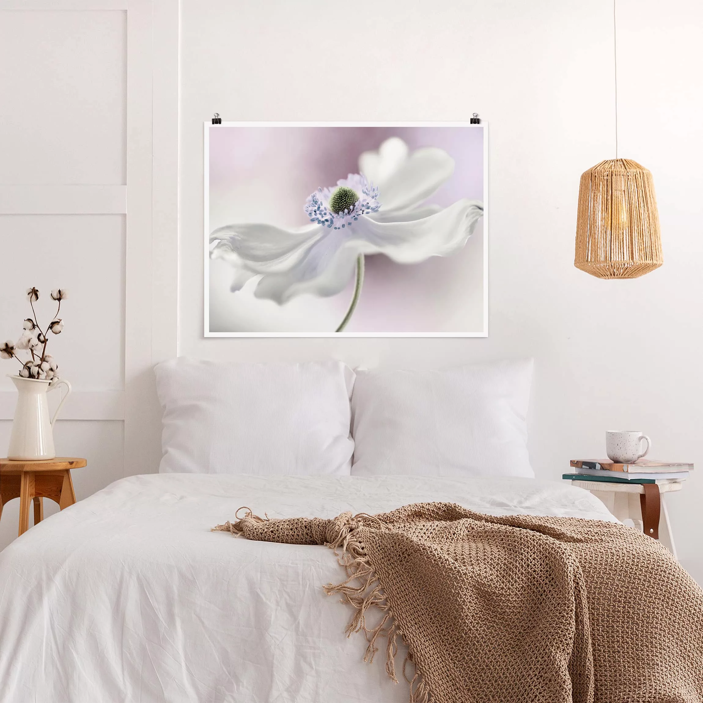 Poster Blumen - Querformat Anemonenbrise günstig online kaufen