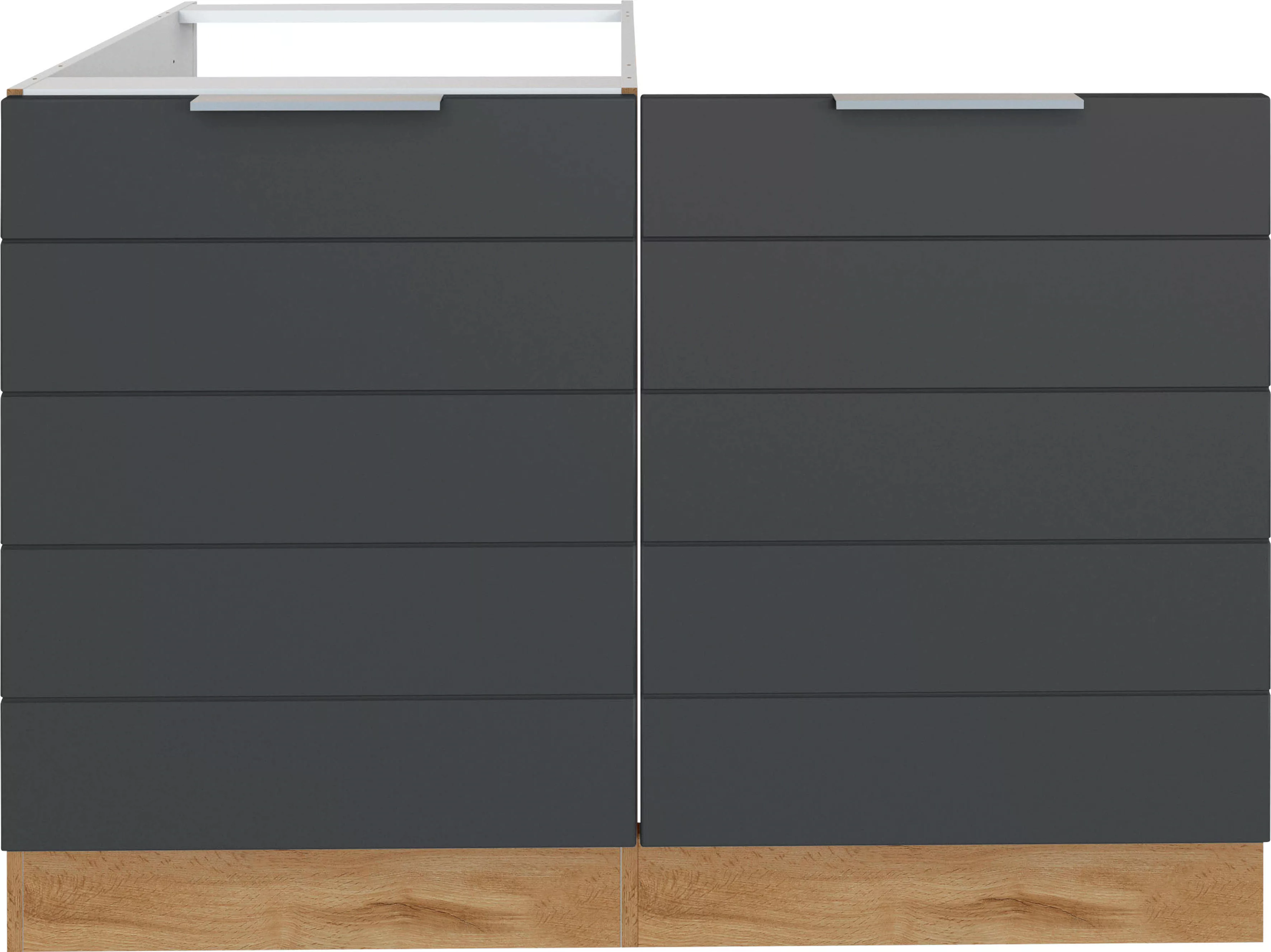 KOCHSTATION Spülenschrank "KS-Luhe", 120 cm breit, hochwertige MDF-Fronten günstig online kaufen