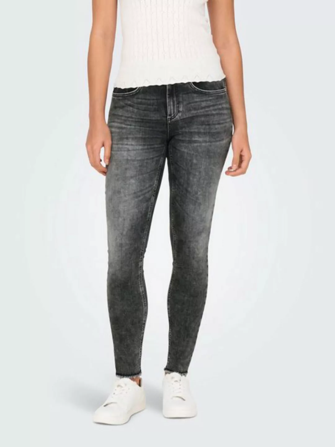 ONLY Skinny-fit-Jeans "ONLBLUSH MID SK ANKLE RW DNM DOT245 NOOS" günstig online kaufen