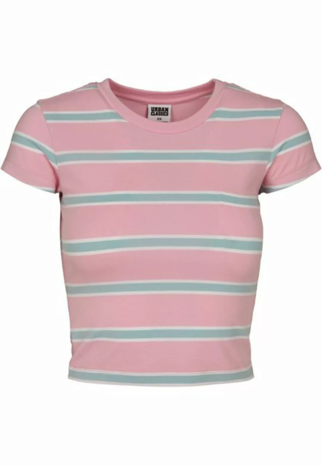 URBAN CLASSICS T-Shirt Urban Classics Damen Ladies Stripe Cropped Tee (1-tl günstig online kaufen