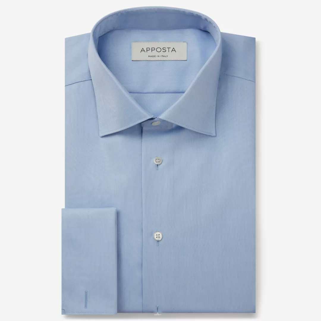 Hemd  einfarbig  hellblau 100% baumwolle wrinkle free oxford doppelt gezwir günstig online kaufen