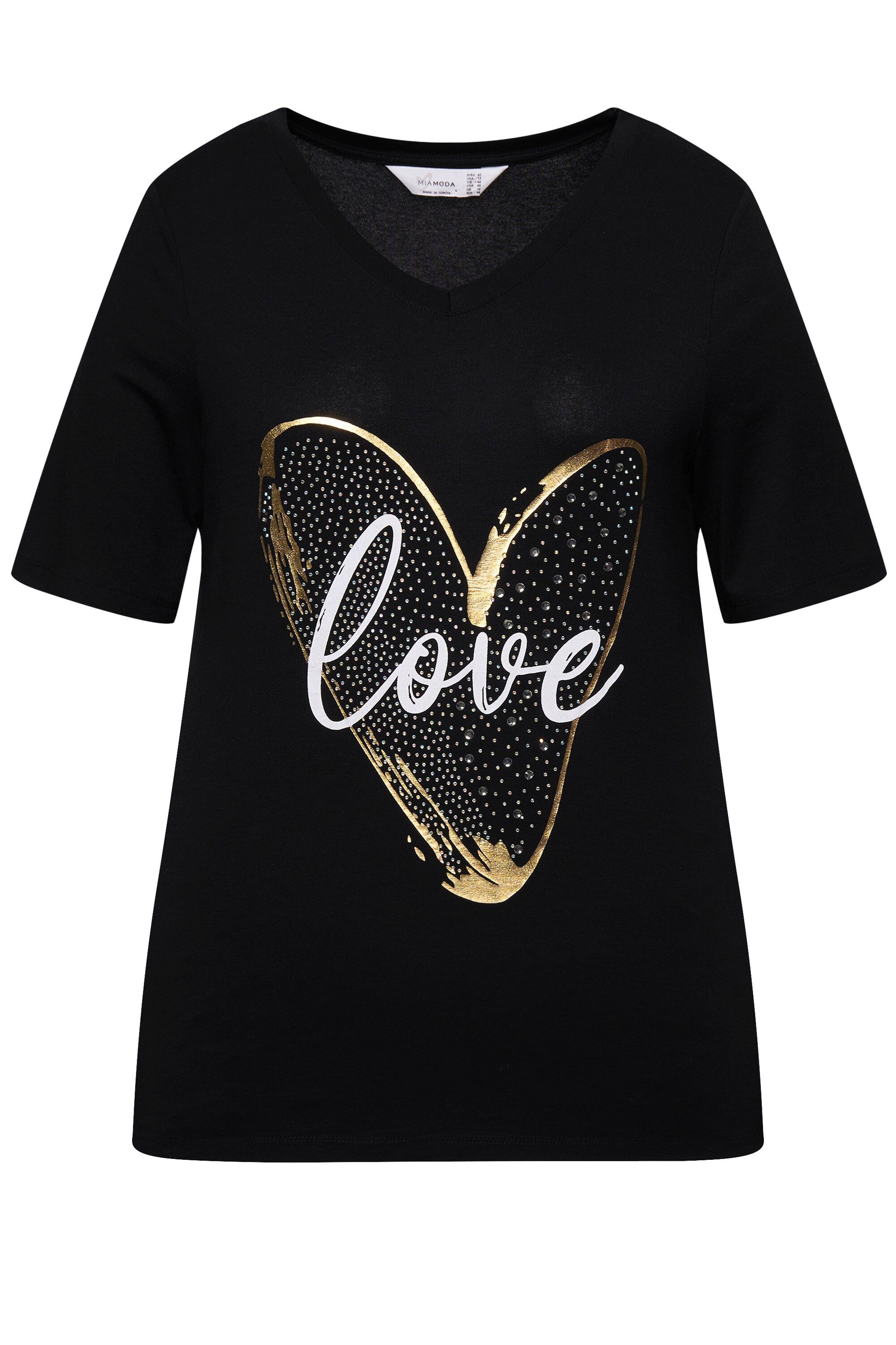 MIAMODA T-Shirt T-Shirt A-Linie LOVE Herz günstig online kaufen