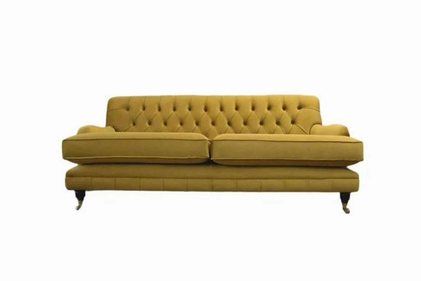 JVmoebel Sofa Sofa 3 Sitzer Gelb Polstersofa Wohnzimmer Elegantes Design Kl günstig online kaufen