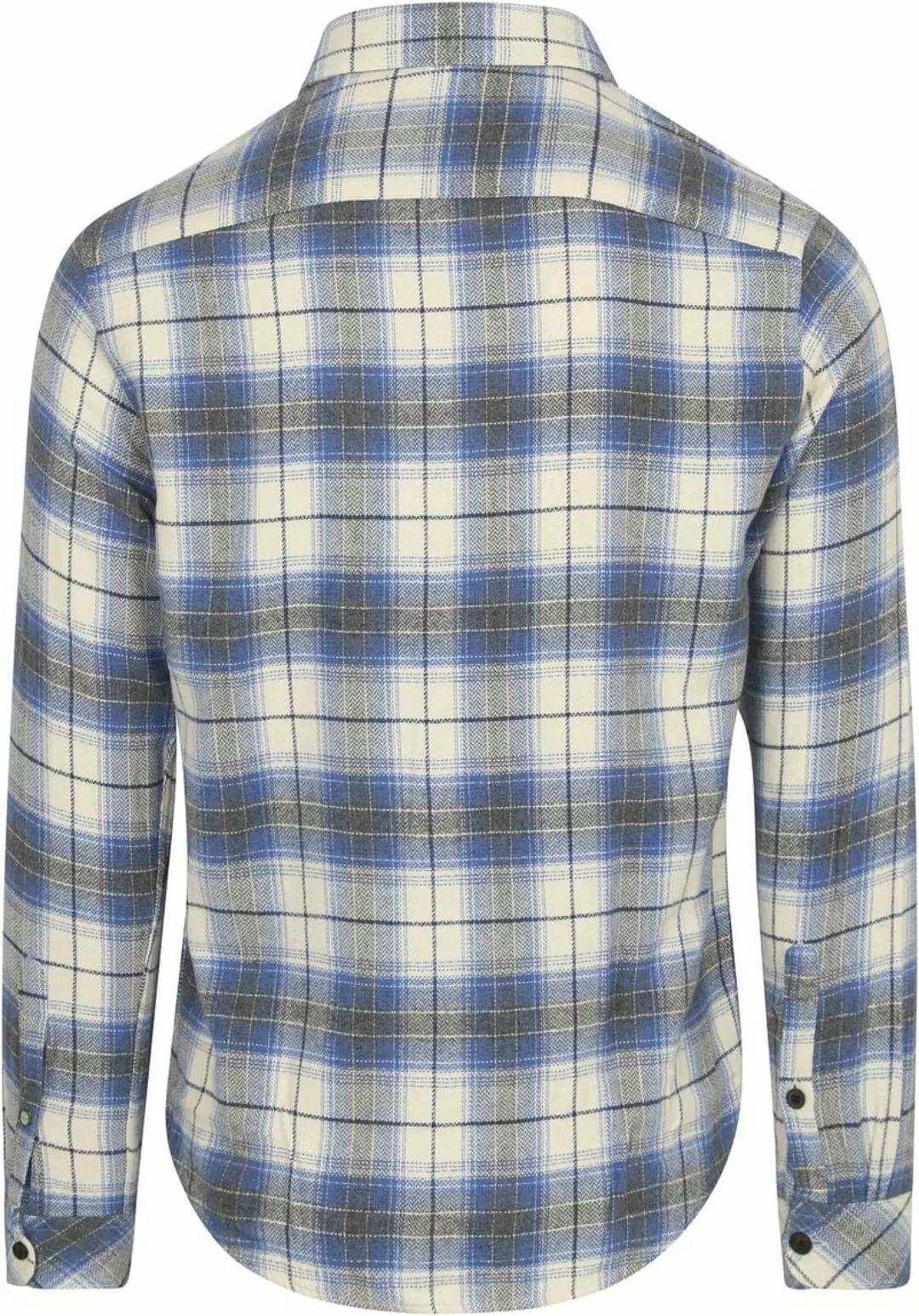 Dstrezzed Hemd Stein Flanel Karos Blau - Größe XL günstig online kaufen