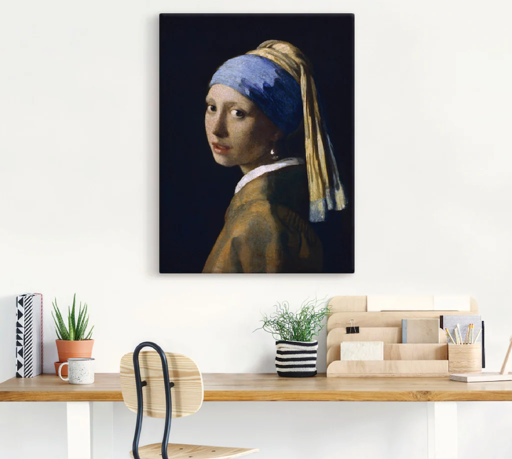Artland Wandbild »Das Mädchen mit dem Perlenohrgehänge«, Frau, (1 St.), als günstig online kaufen