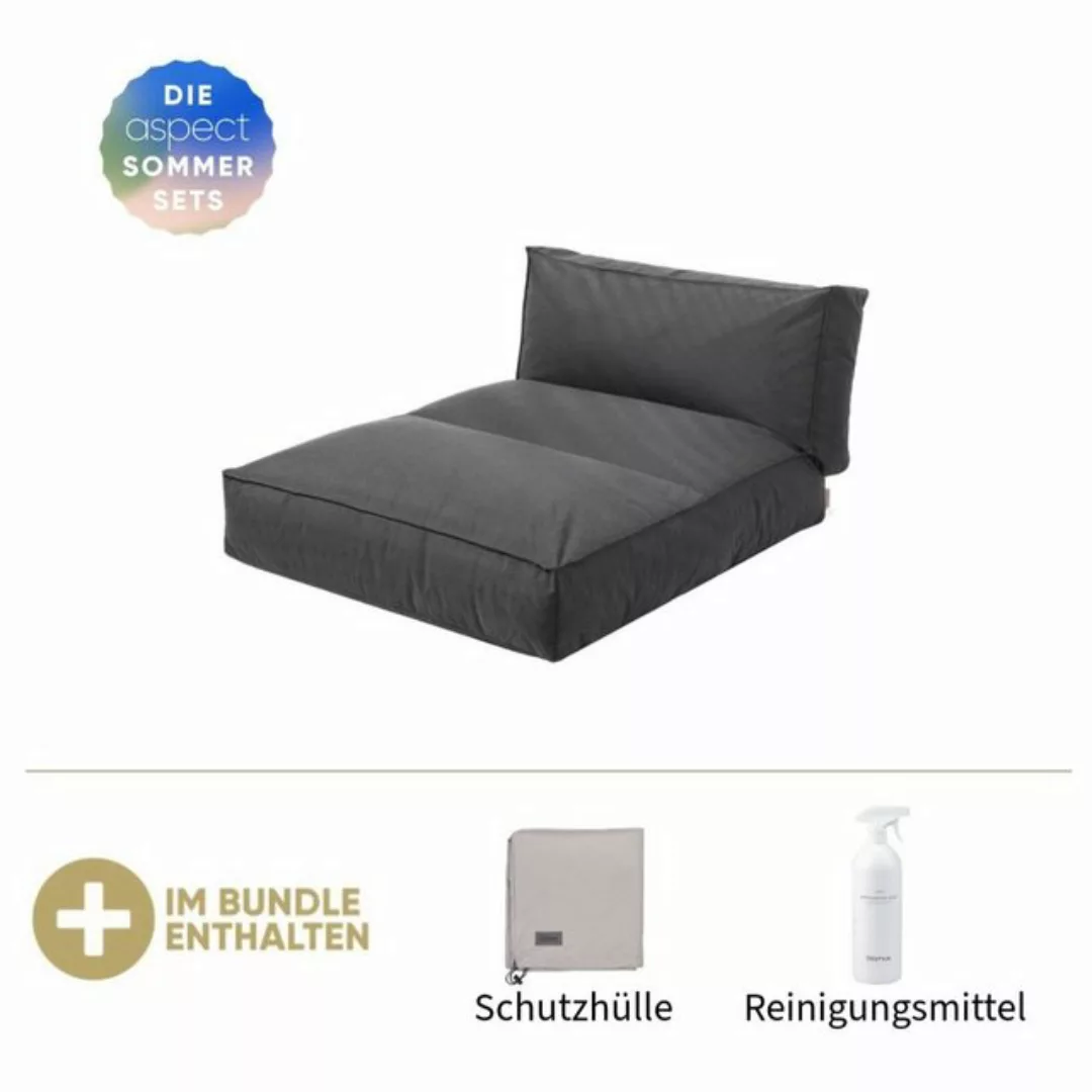 blomus Loungesofa Blomus Bett STAY Coal, inkl. GRATIS Schutzhülle & Reinigu günstig online kaufen