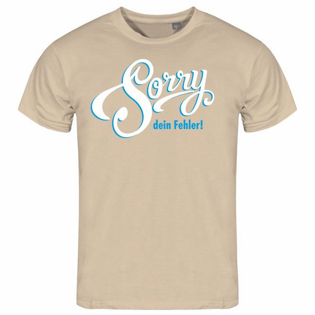 deinshirt Print-Shirt Herren T-Shirt Sorry dein Fehler Funshirt mit Motiv günstig online kaufen