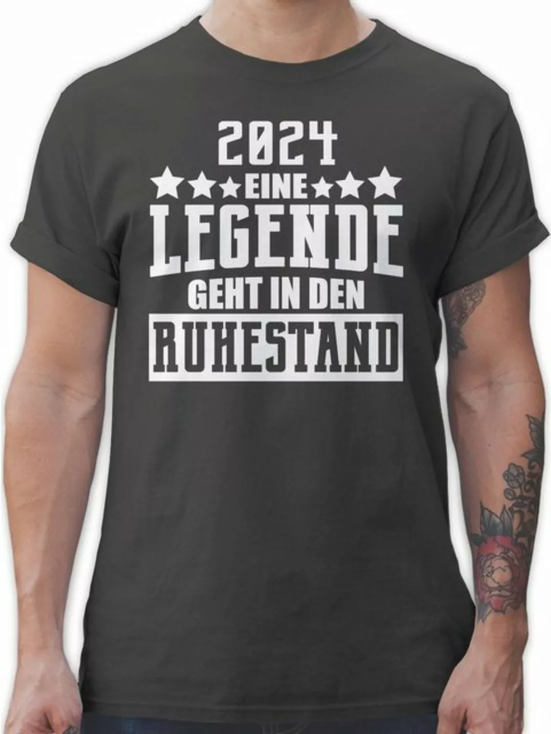 Shirtracer T-Shirt 2024 Eine Legende geht in den Ruhestand I Geschenk Rente günstig online kaufen