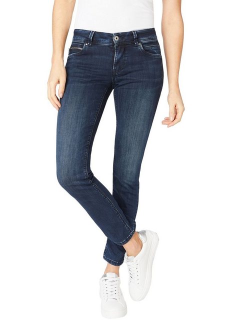 Pepe Jeans Damen Jeans New Brooke - Slim Fit - Blau - Blue Black Wiser günstig online kaufen