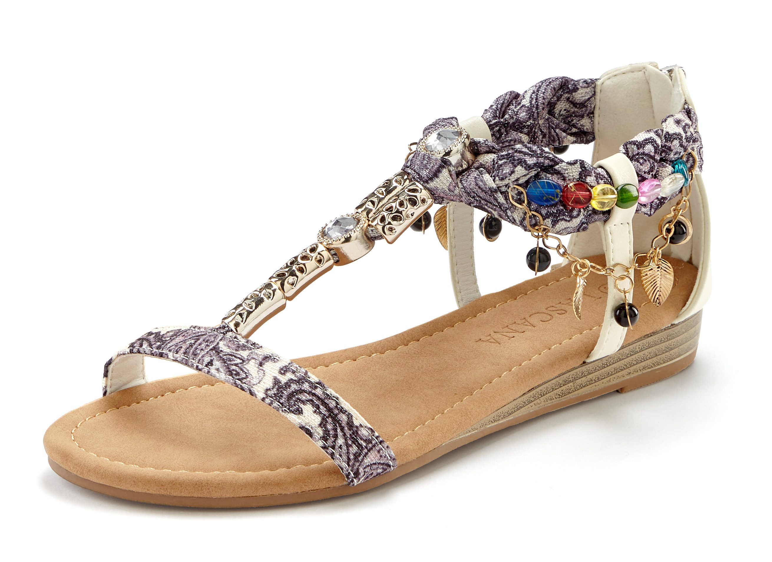 LASCANA Sommerschuh, Sandalette, Sandale mit Schmuckkettchen günstig online kaufen