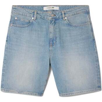 Lacoste  Shorts Straight Fit Denim Bermuda Shorts Blue günstig online kaufen