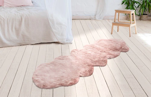 calo-deluxe Hochflor-Läufer »Emica-1000«, fellförmig, 52 mm Höhe, Kunstfell günstig online kaufen