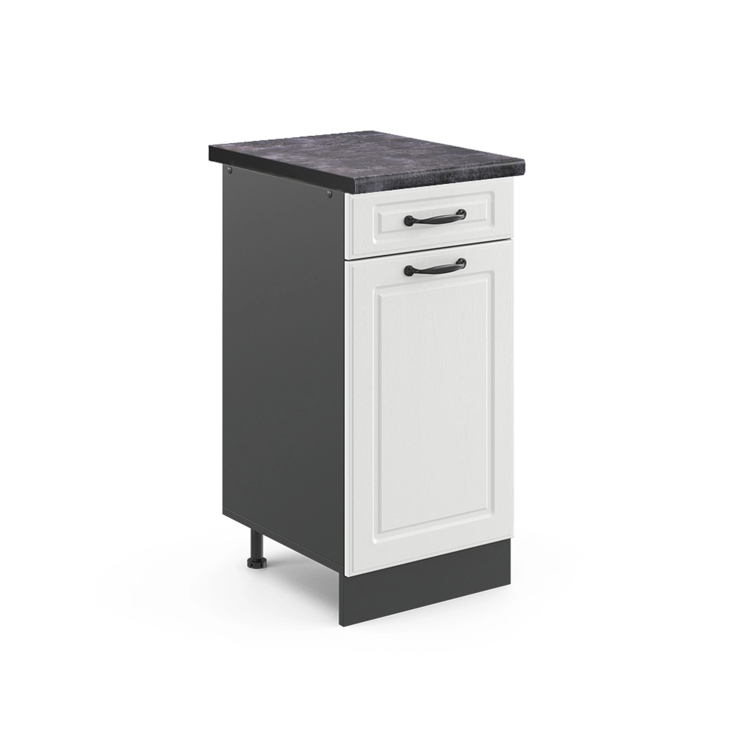 Vicco Unterschrank R-Line, Weiß Landhaus/Anthrazit, 40 günstig online kaufen