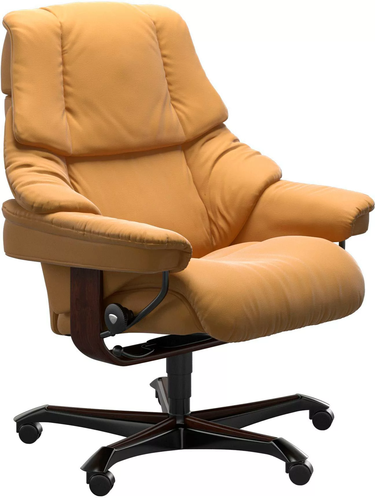 Stressless Relaxsessel "Reno", mit Home Office Base, Größe M, Gestell Braun günstig online kaufen