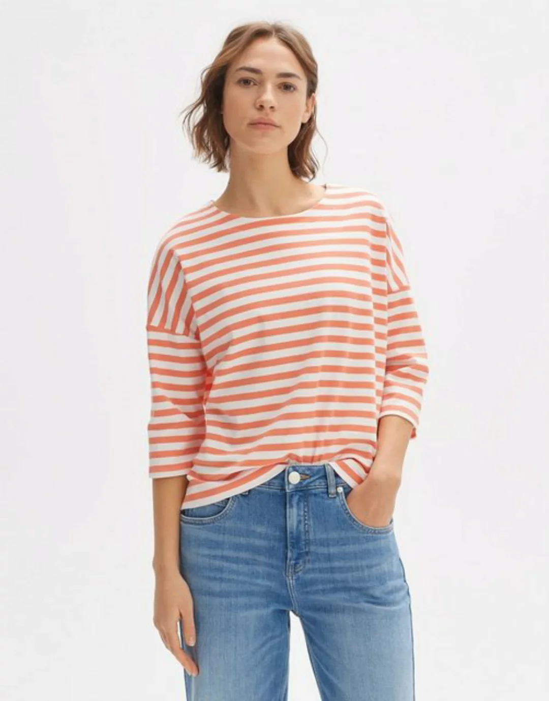 OPUS Kurzarmshirt Seifen bold stripe oversized Passform Jersey günstig online kaufen