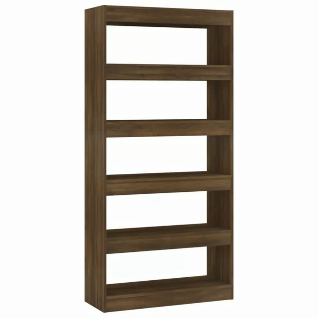 furnicato Bücherregal Bücherregal/Raumteiler Braun Eiche 80x30x166 cm Holzw günstig online kaufen