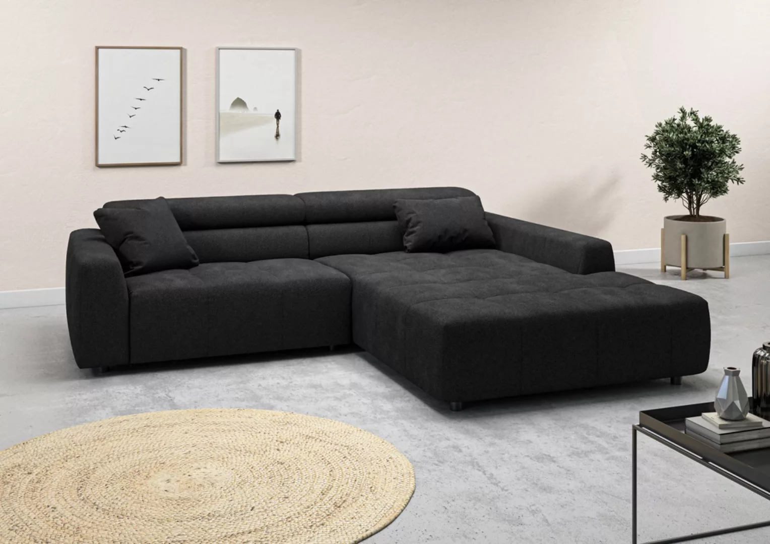 3C Candy Ecksofa Denver auch mit Cord- und Easy care-Bezug, Kopfteilverstel günstig online kaufen