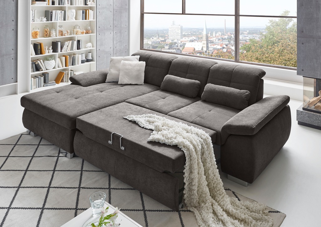 Die PlanBar Ecksofa "MP-IN16037 L-Form mit Federkern-Polsterung", mit Sitzt günstig online kaufen