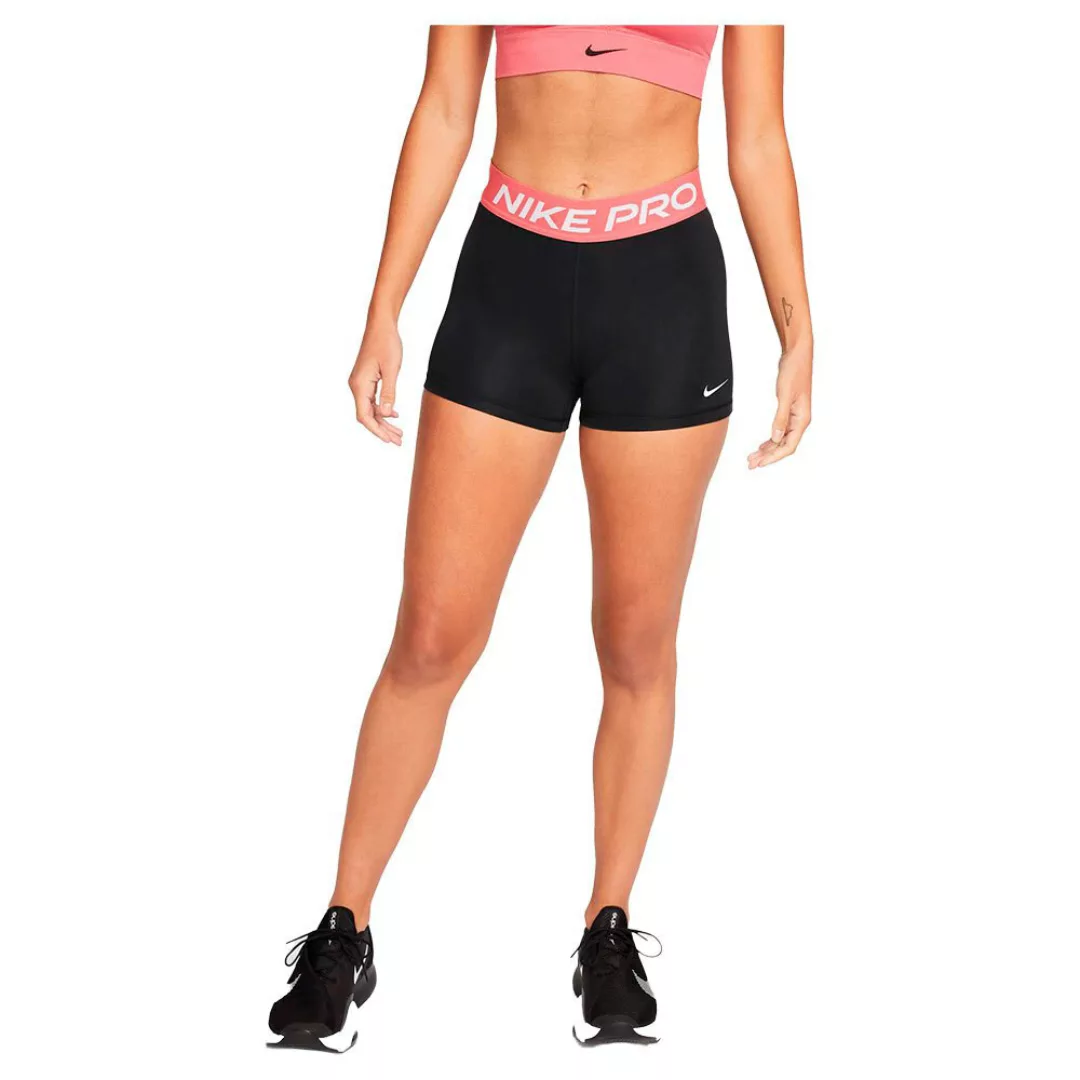 Nike Pro 3´´ Shorts Hosen L Black / Archaeo Pink / White günstig online kaufen