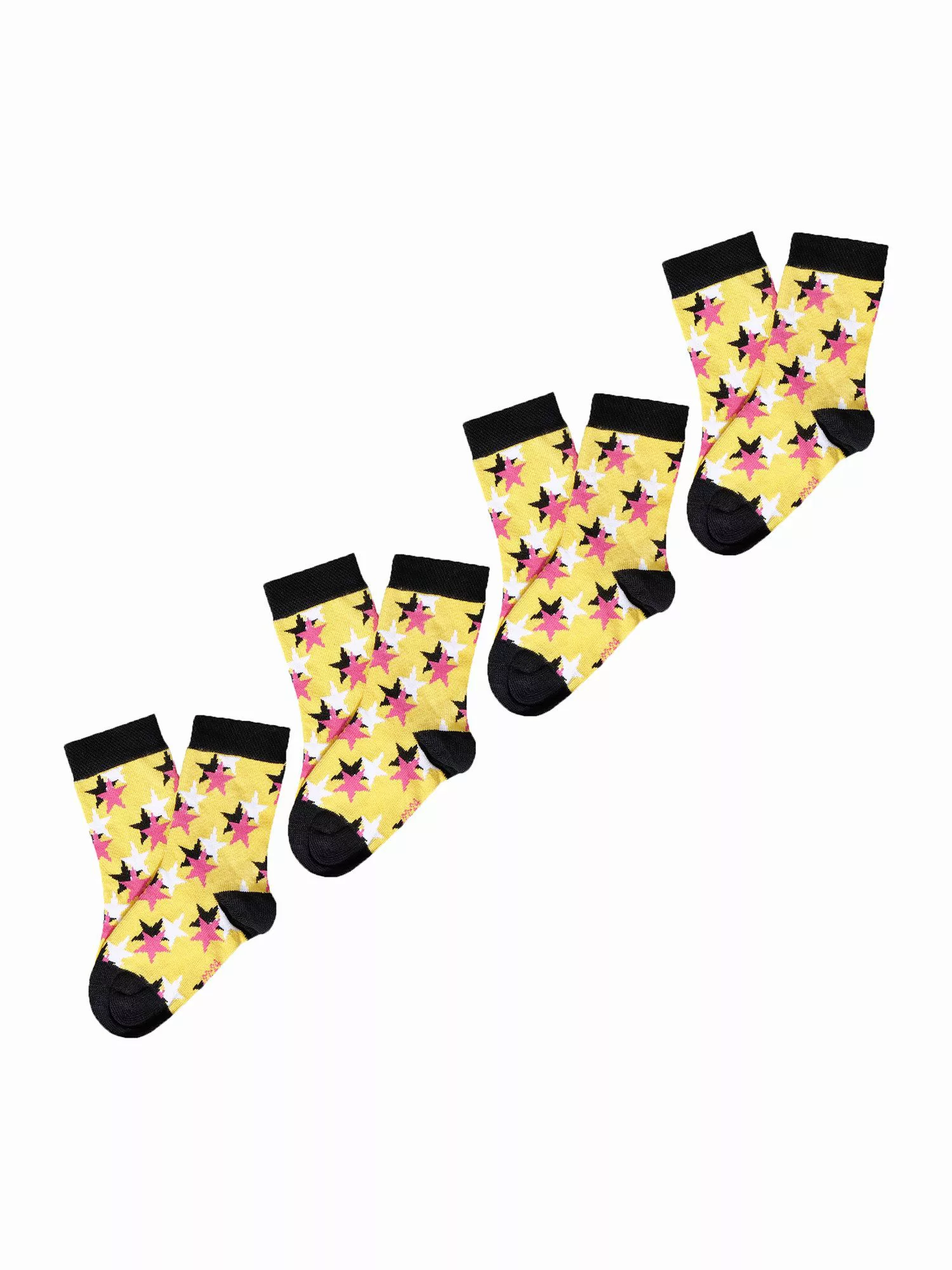 UnaBux Freizeitsocken Prints (4-Paar) Motive Bunt günstig online kaufen