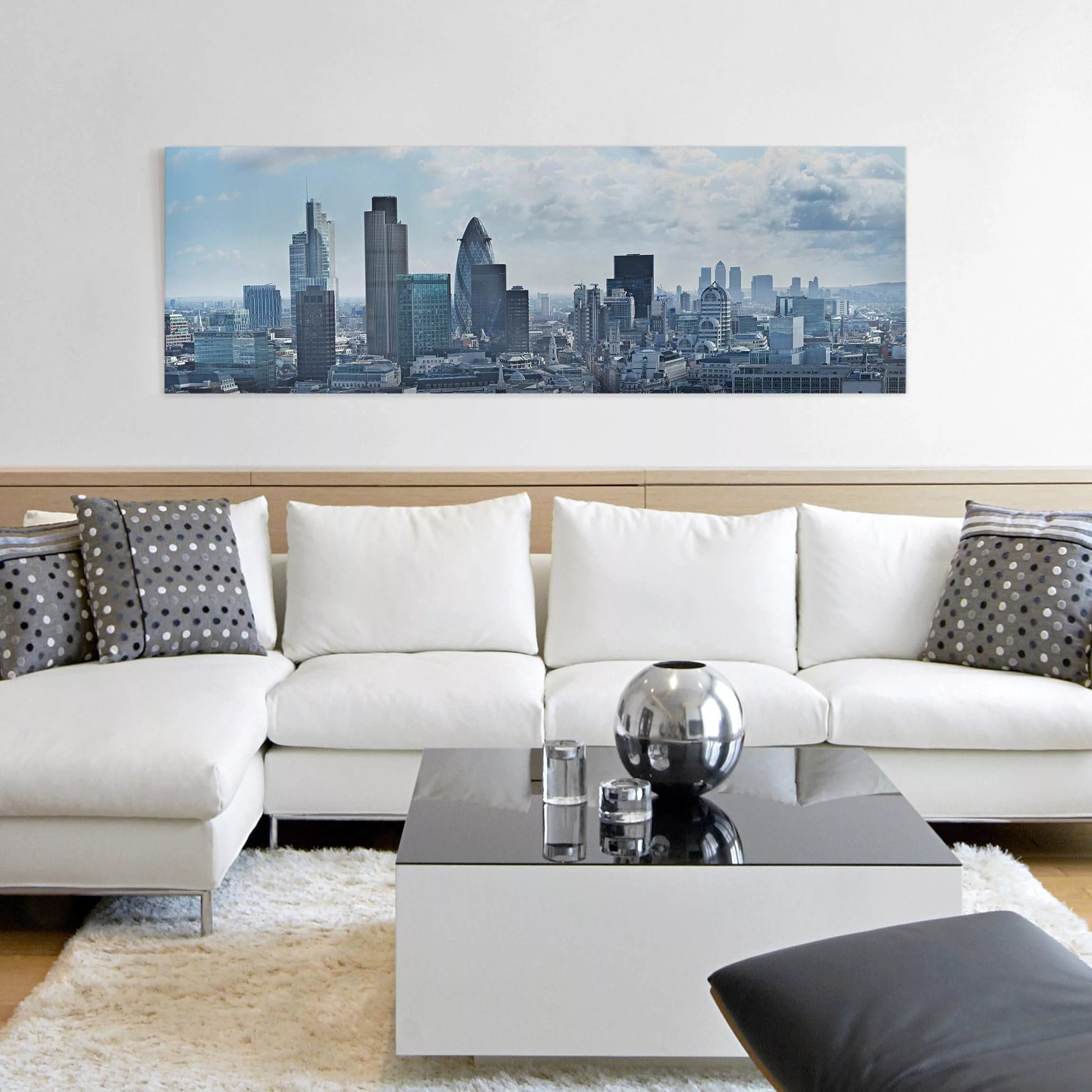 Leinwandbild London - Panorama London Skyline günstig online kaufen