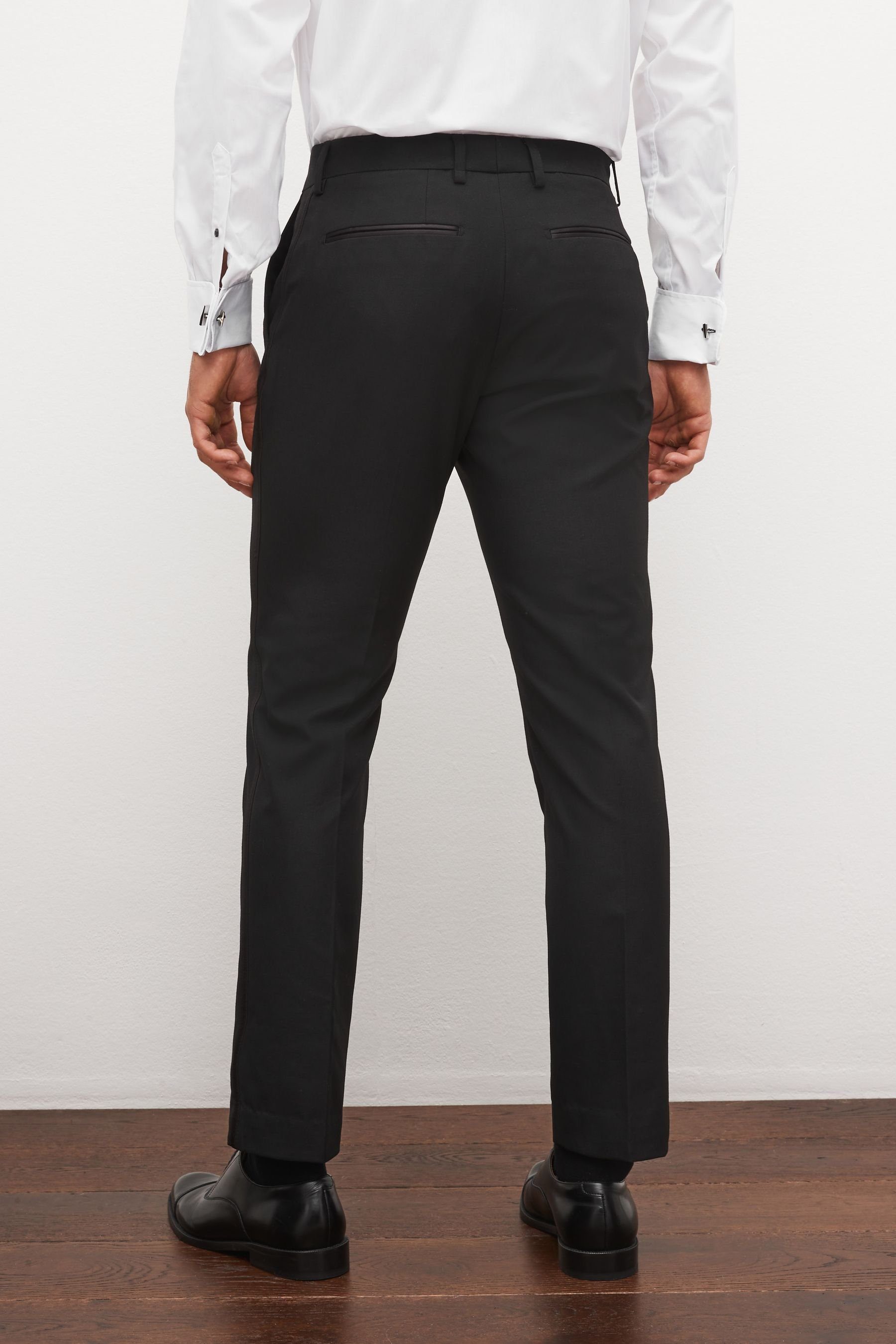 Next Anzughose Slim Fit Smokinghose mit günstig online kaufen