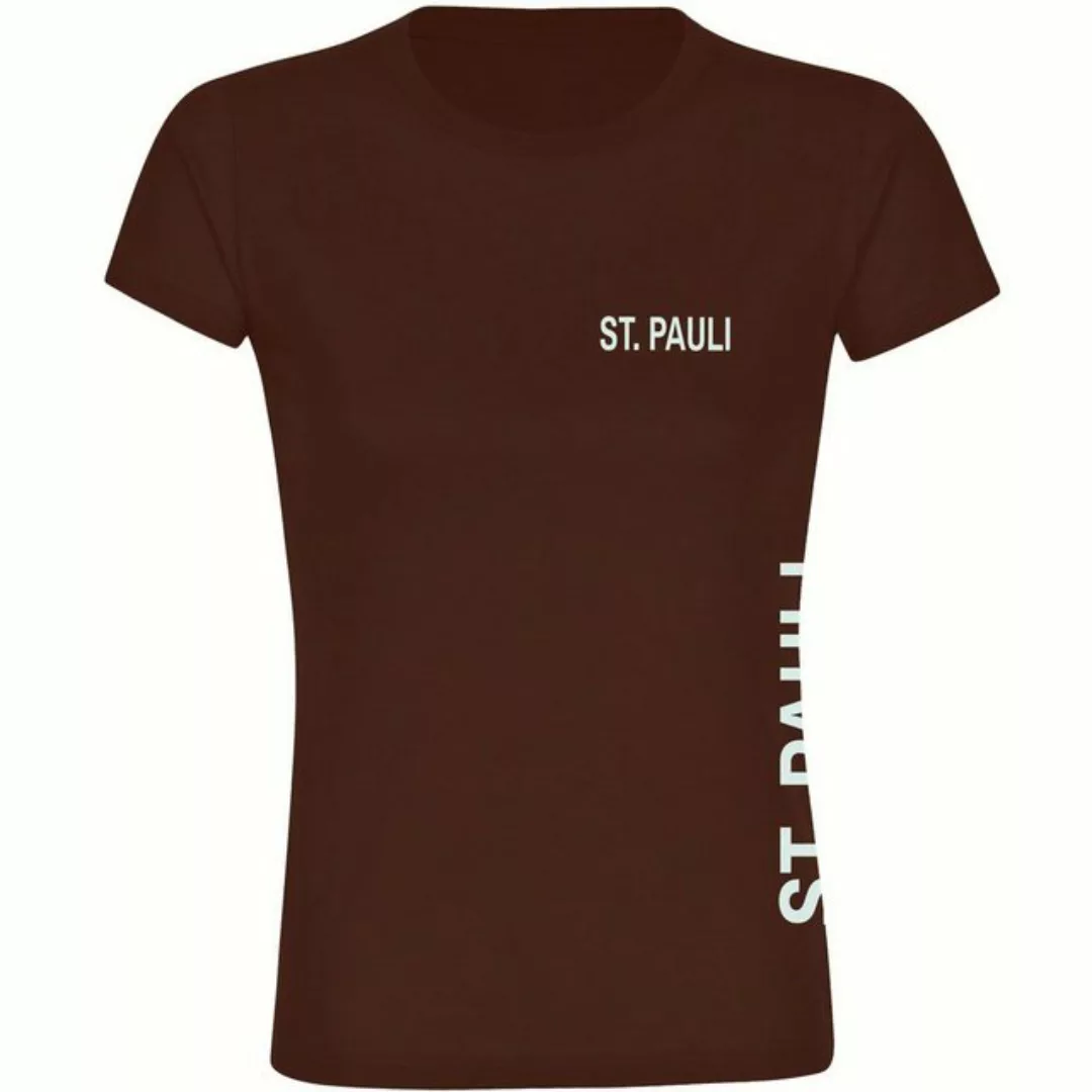 multifanshop T-Shirt Damen St. Pauli - Brust & Seite - Frauen günstig online kaufen