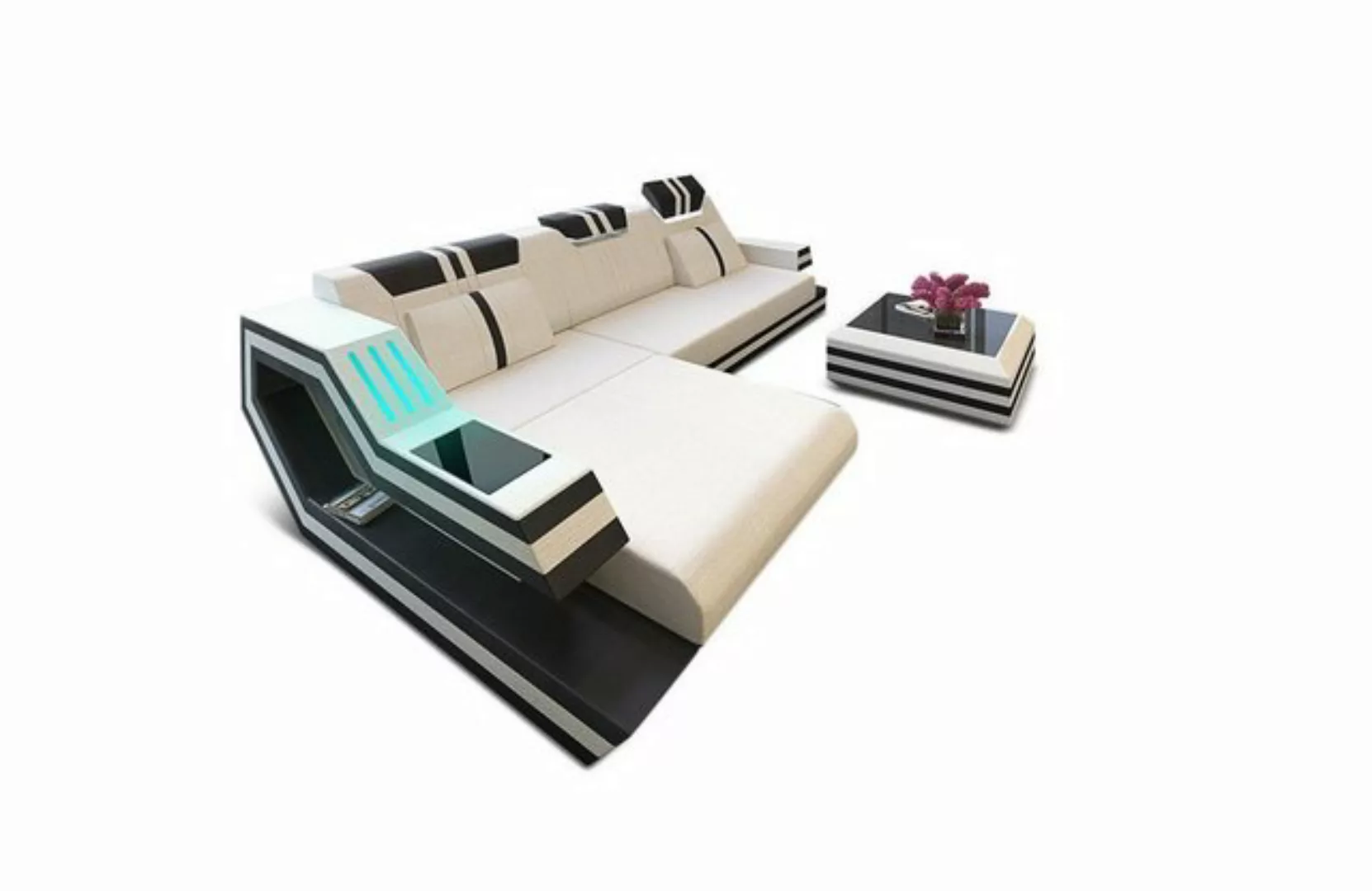 Sofa Dreams Ecksofa Polster Ecksofa Stoffsofa Ravenna L Form H Strukturstof günstig online kaufen