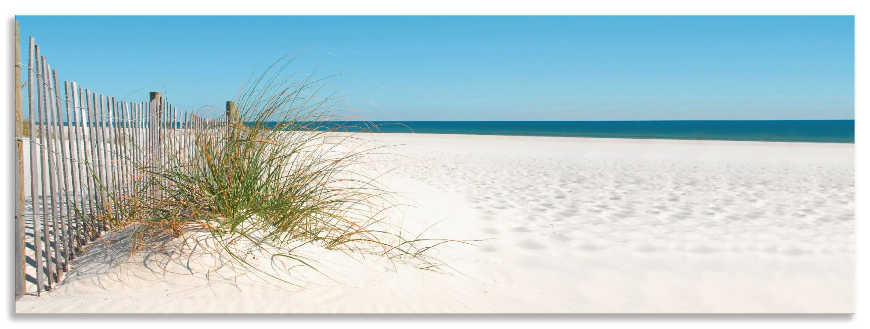 Artland Küchenrückwand "Schöne Sanddüne mit Gräsern und Zaun", (1 tlg.), Al günstig online kaufen